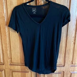 Sheer Gap v-neck shirt